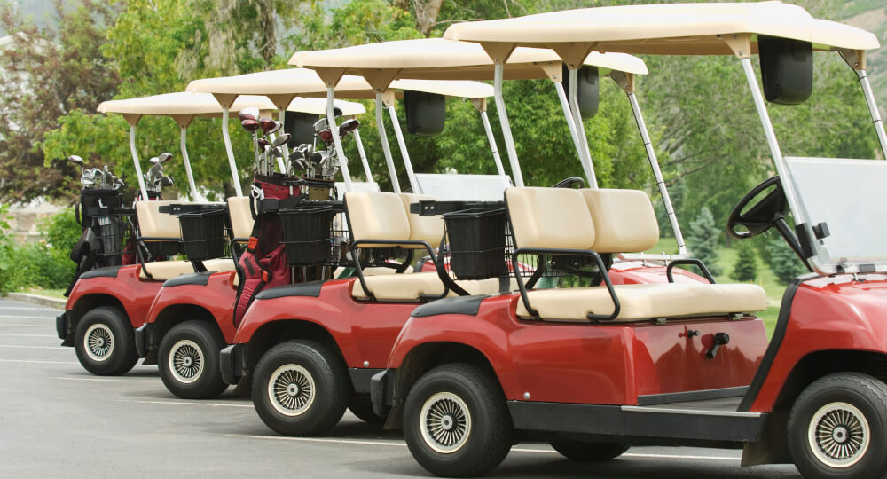 Golf cart fleet rentals